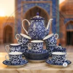 Blue Celico Ceramic Tea Set – 6 Person, 15 Pieces (2)