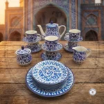 Multani Blue Pottery Nashta Set – 6 Persons (22 Pieces) (2)